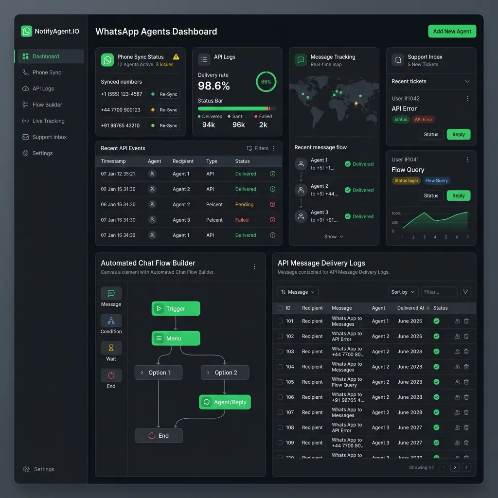 Captura de notificaciones.systemsmx.com, plataforma de notificaciones por WhatsApp API